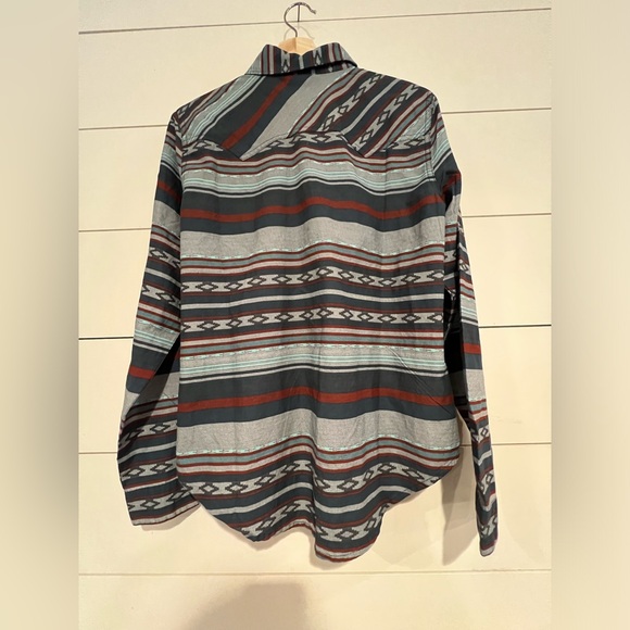 Cruel Girl Western Shirt Womens M Stripe Snap Front - Picture 5 of 6